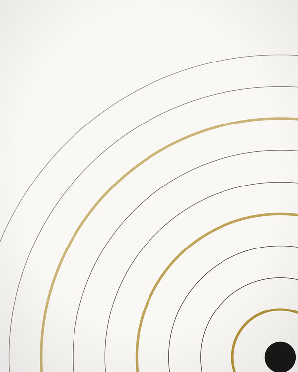 Meridian — concentric arcs radiating from a corner