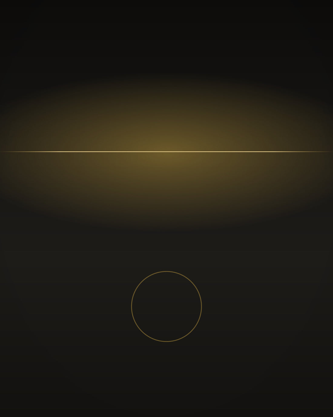 Nocturne — a line of gold light across a dark field