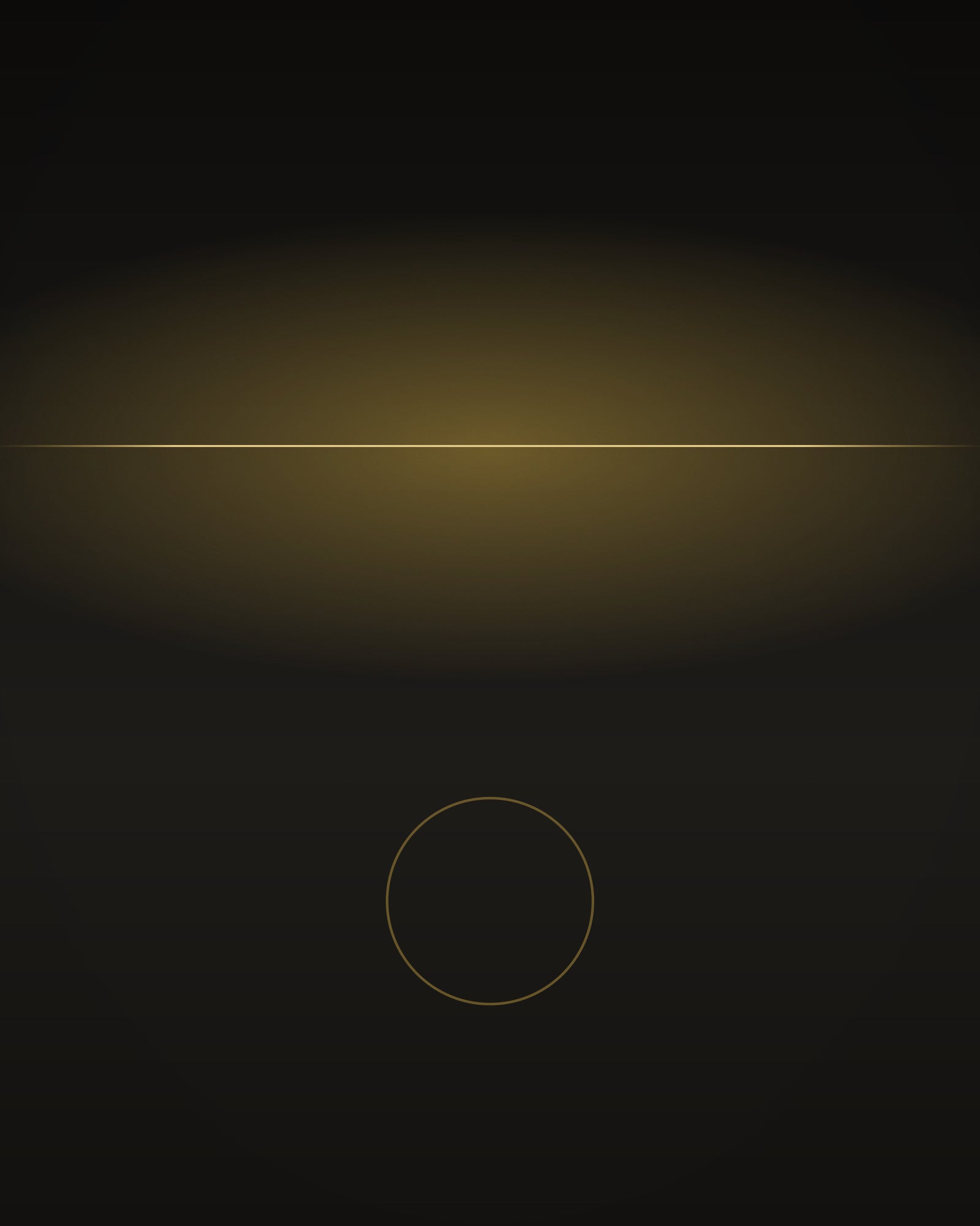 Nocturne — a line of gold light across a dark field