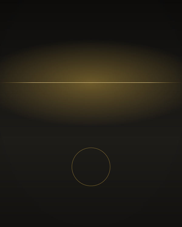 Nocturne — a line of gold light across a dark field